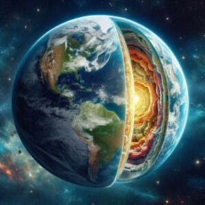 Earth core slowing down and reversing